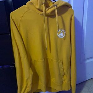 Yellow American eagle hoodie